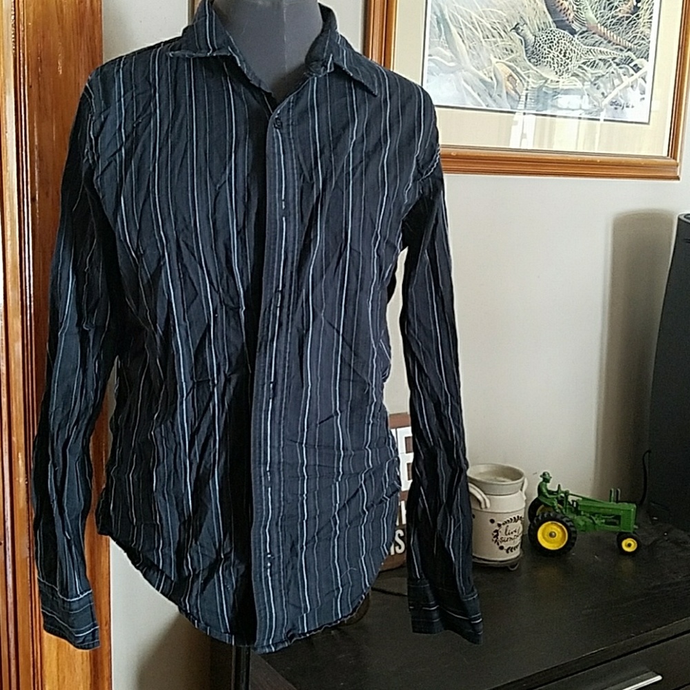 Mens Buckle Button Up